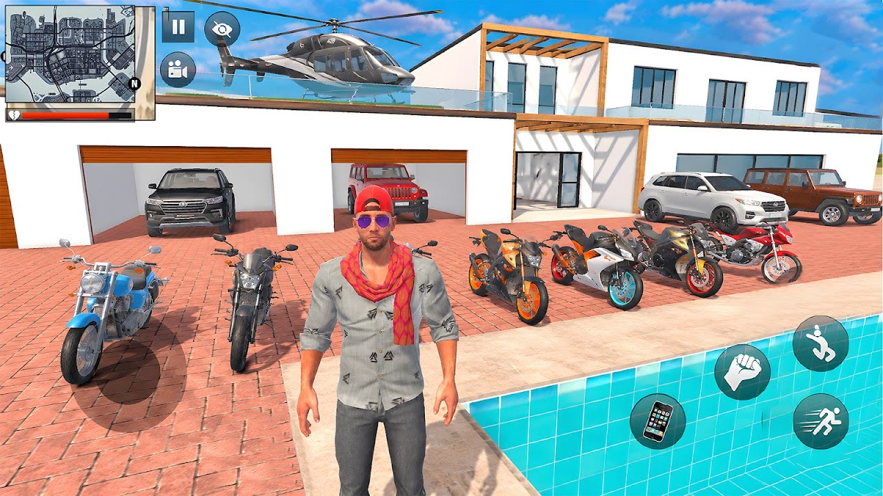 Indian Bike 3D Gangster Game
